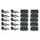 10 τεμάχια Hook Rack Wall Mount Home Studio Display για κιθάρα-μπάσο 1