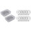 100 Pack Metal Curtain Hooks Drapery Hook Pins with Clear Box 1
