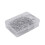 100 Pack Metal Curtain Hooks Drapery Hook Pins with Clear Box 2