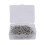100 Pack Metal Curtain Hooks Drapery Hook Pins with Clear Box 5