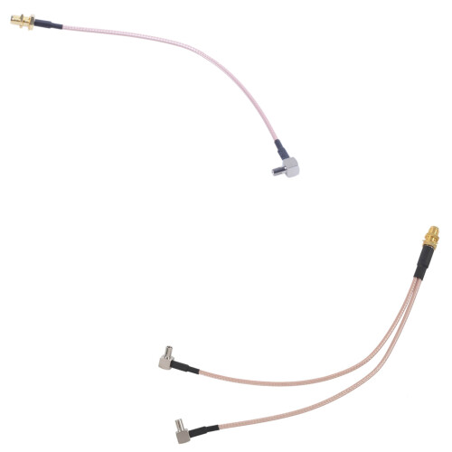 Cabo coaxial pigtail SMA fêmea de 8 polegadas para TS9 macho RG316 1