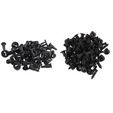 Rebites de plástico de 6 mm x 12 mm, clipes de pressão para carro, 50 peças