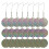 24PCS/Set Bird Repellent Discs Reflective Hanging Device to Keep 6