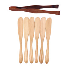 Wooden Butter Knife Cheese Spreader 6.5 Inch, 6 Pieces