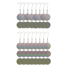 24PCS/Set Bird Repellent Discs Reflective Hanging Device to Keep