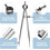 Wing Divider, Carpenter's Compass, Metal Compass, Drawing Compass, 100300mm 2