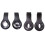 1 Pair Earphone Inner Shell Replacement for Studio 3.0 Black 1