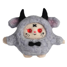 Filz set, faux wool felt set doll making felt set needle felting starter set