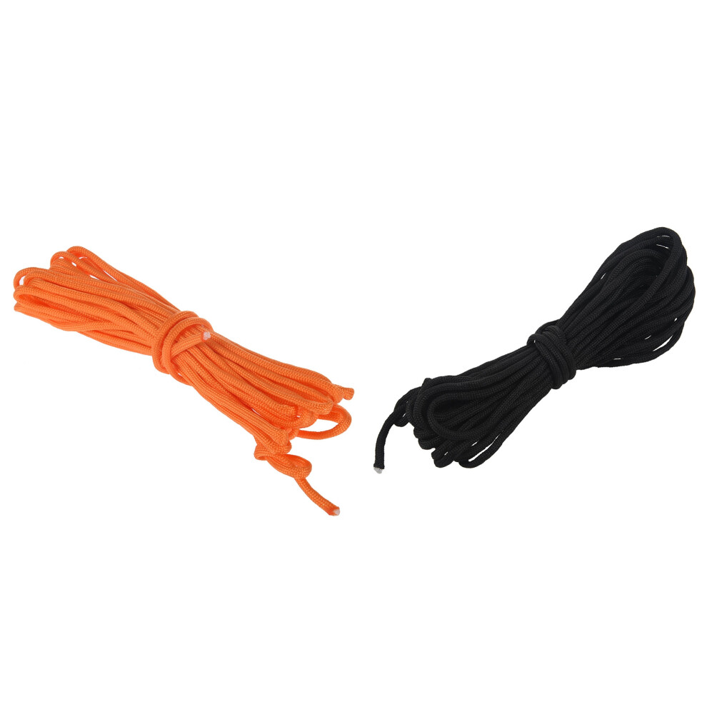 Parachute Rope 7 Core Strand for Climbing Buckle Rope Black 25FT-image-OPC-PJ2RXXF-NEW