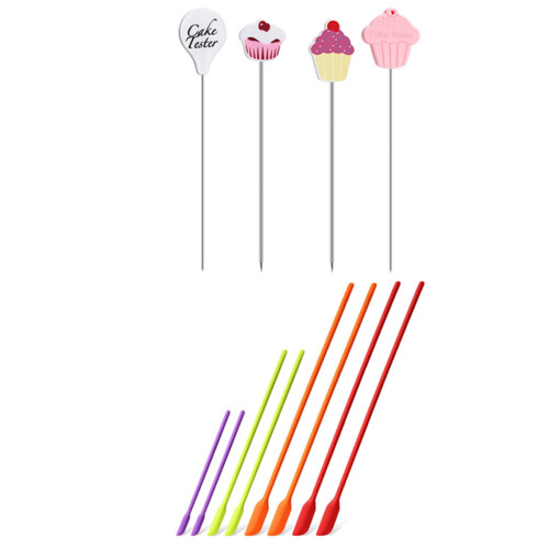 8 Pack Silicone Makeup Drop Spatula Scrapers Jar Scraper for Kitchen 1