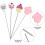 8 Pack Silicone Makeup Drop Spatula Scrapers Jar Scraper for Kitchen 3