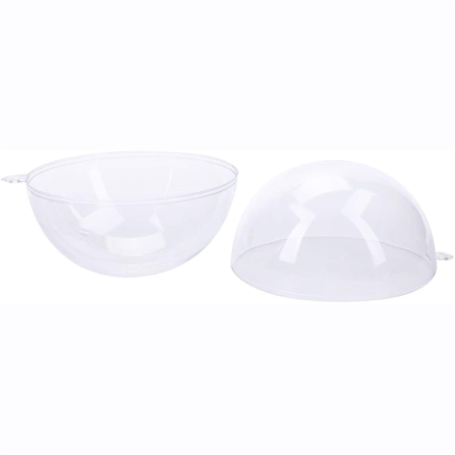 10 Sets 80mm DIY Fillable Balls Clear Plastic Ornaments Balls 2