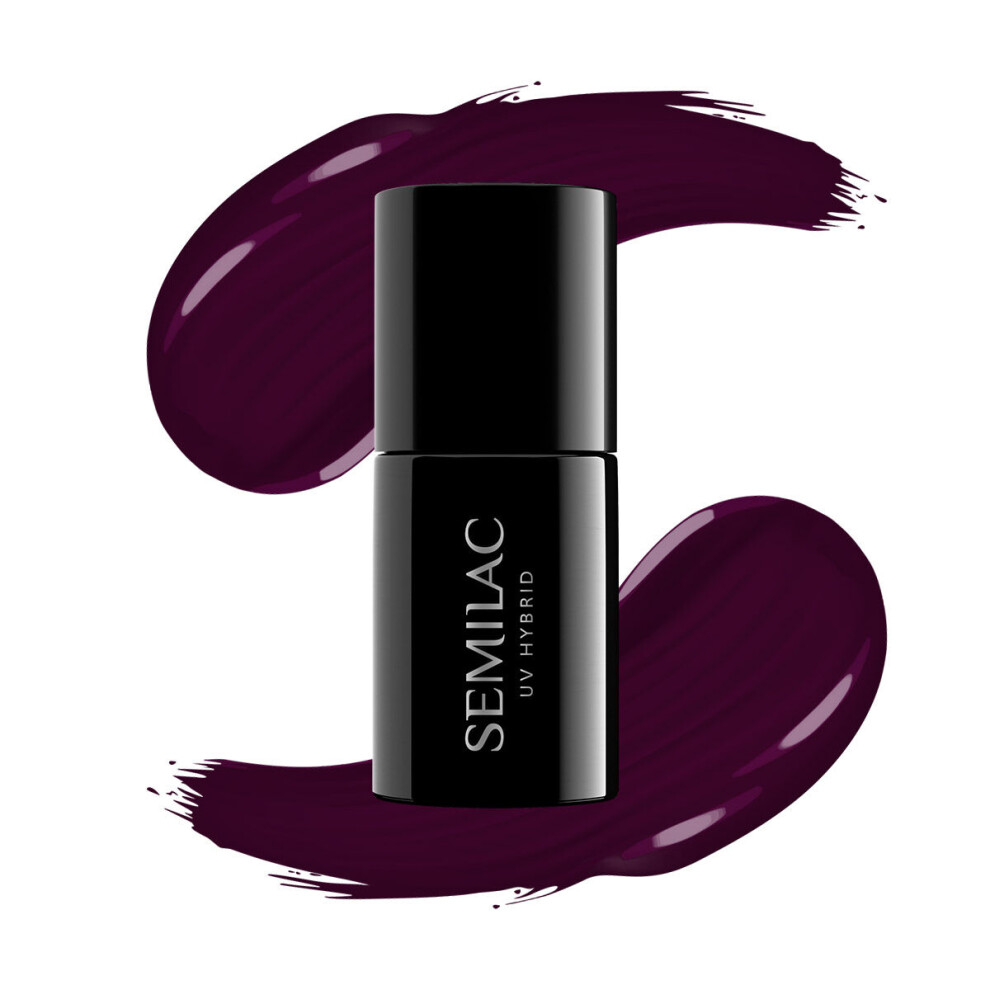 Semilac Purple Gel Nail Polish | Long Lasting And Easy To Apply | Perfect For Home And Professional Manicure And Pedicure - 099 Dark Wine 7Ml