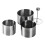 4PCS Edelstahl Runde Form mit Push Platte Reis Bilden Form 3