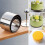 4PCS Edelstahl Runde Form mit Push Platte Reis Bilden Form 5
