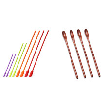 8 Pack Silicone Makeup Drop Spatula Scrapers Jar Scraper for Kitchen