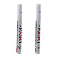 1 White Permanent Car Tyre Tire Metal Paint Pen Marker