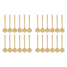 12pcs/Set Shape Coffee Spoon Stainless Steel Dessert Spoon(gold)