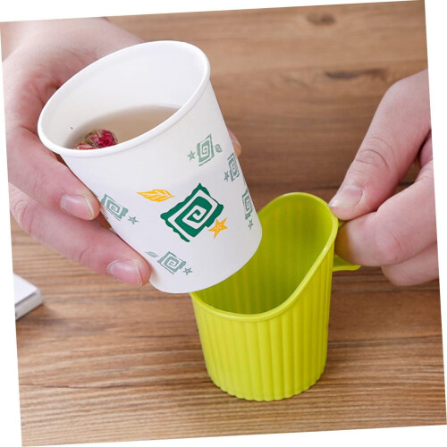 Pack of 20 Disposable Paper Cup Holders for Coffee, Espresso, Tea 1