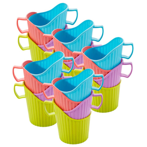 Pack of 20 Disposable Paper Cup Holders for Coffee, Espresso, Tea