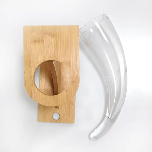 Viking Beer Horn Glass with Stand 17oz/480ml 2