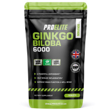 (180 Tablets) Ginkgo Biloba 6000mg Tablets Ginseng VEGAN