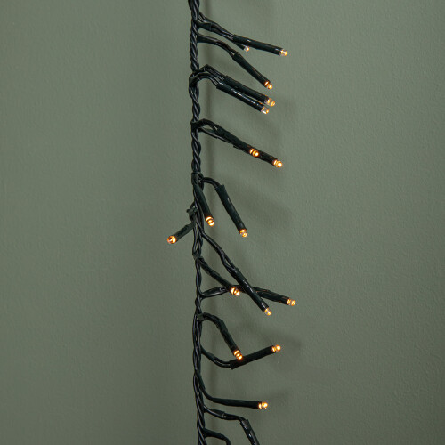 Premier 18.5m 1440 LED Christmas Cluster Multi-Action String Lights with Timer in Vintage Gold 2