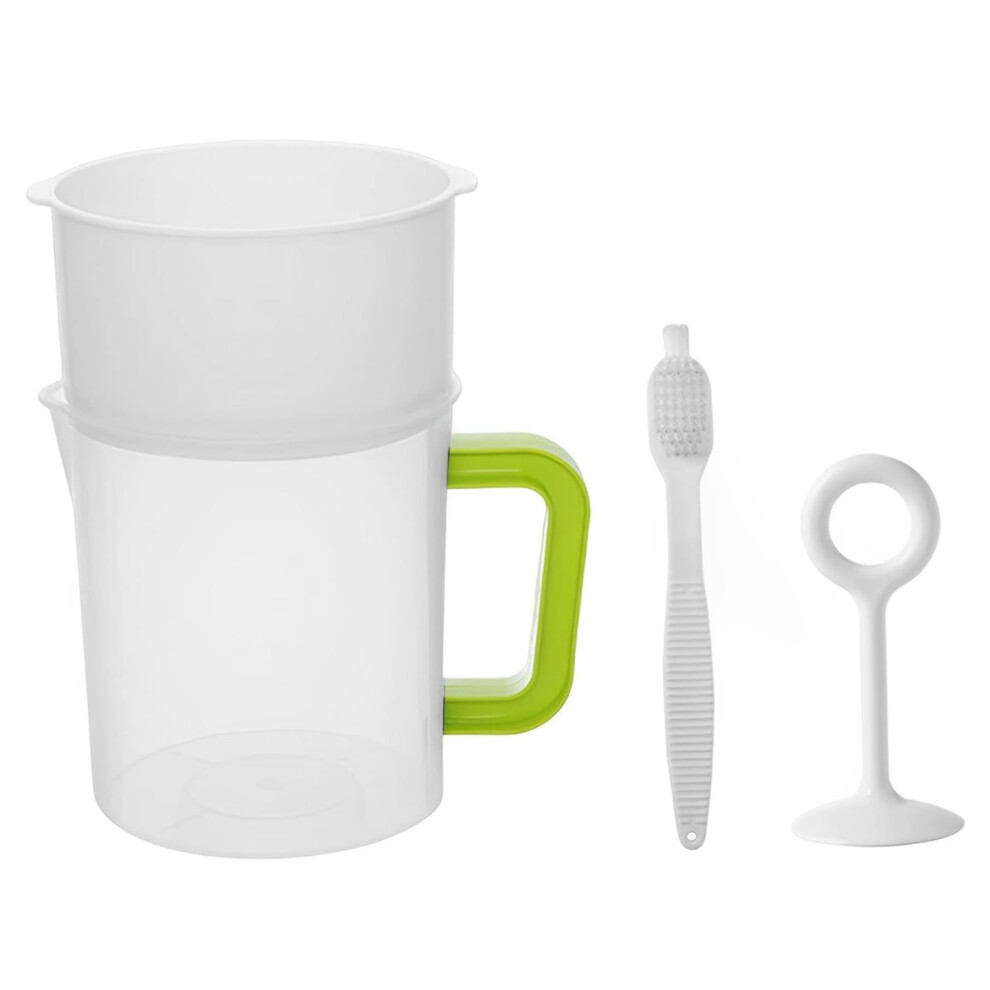 Nussmilchsieb, 1, 5lyogurt strainer with mixing limit, brush, ppmultiple use BPA soy milk/juice/tea filter Ref: 5642-image-OPC-PJ2S52X-NEW