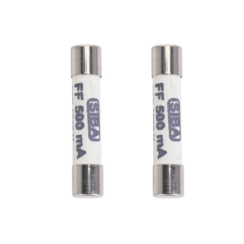 Fusível cerâmico branco 1000V 500mA 6,3 x 32mm para multímetro