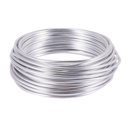 Filo di alluminio da 3 mm, filo d'argento da 10 m, argilla per bonsai e modelli 2