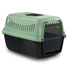 (39x26x25cm, Ice Mint) Dog Cat Puppy Pet Carrier Box Cage with Handle