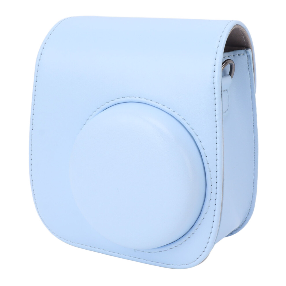 Pu Leather Instant Camera Bag For Mini 12/11, 14X13x8cm Blue 8261328446297