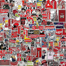 100Pcs Cool Stickers Pack,Trendy Brand Waterproof Stickers, Vinyl Stickers for Water Bottle Laptop Luggage Guitar Phone Helmets,Skateboard Stickers fo