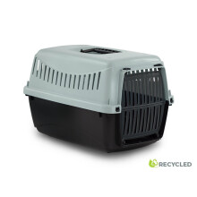 (58x38x38cm, Light Grey) Dog Cat Puppy Pet Carrier Box Cage with Handle