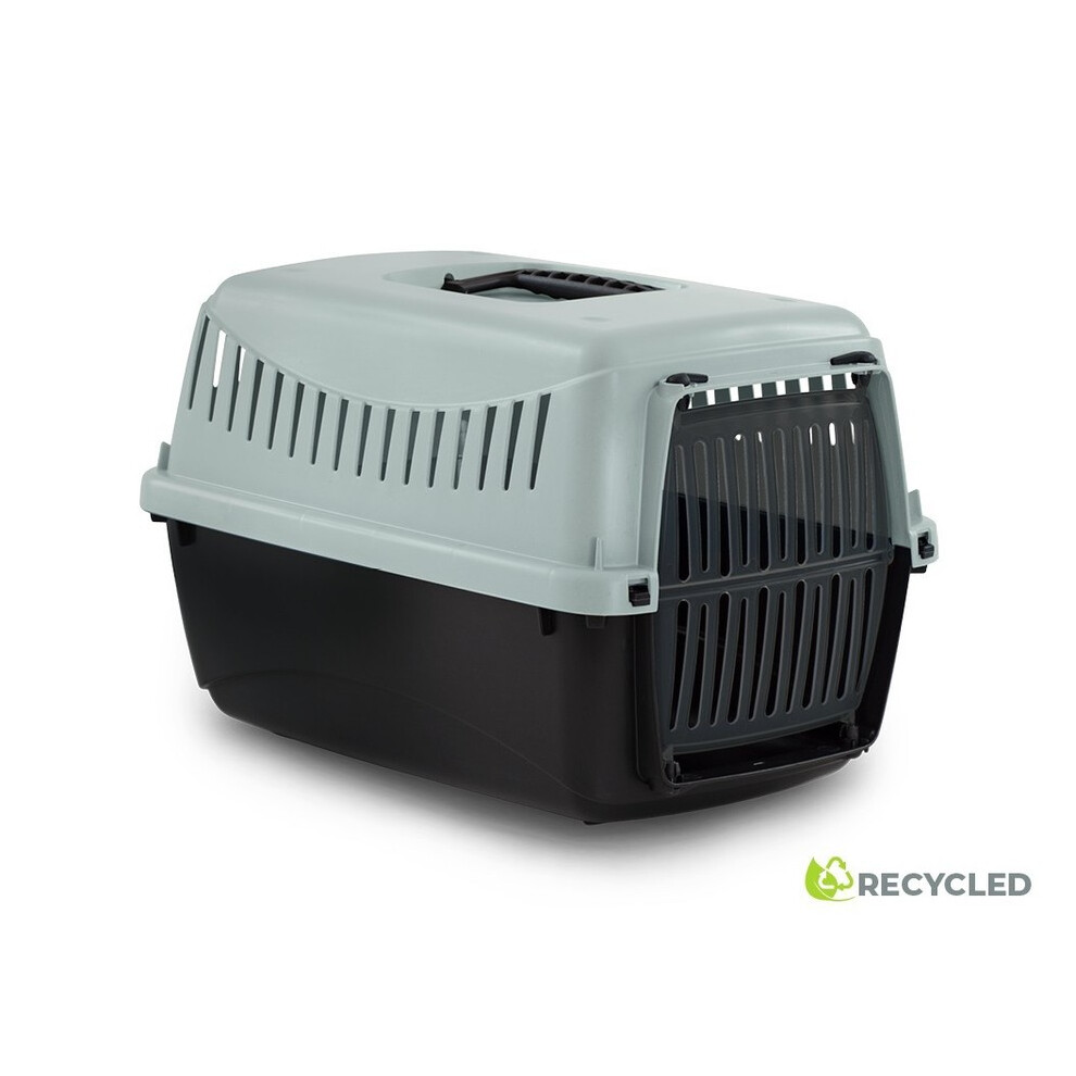 Urbn Living (58X38x38cm, Grey) Dog Cat Puppy Pet Carrier Box Cage With Handle Light/Grey