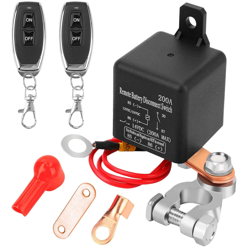 Remote Battery Disconnect Switch 12V 200A Car Kill Switch 763559353804