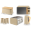 Swan Swan Nordic Oatmeal Kettle Toaster Microwave Breadbin Canisters Set 1