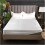 Satin fitted sheet, plain, viscose, elastic band, kingsize, 200x200, 200x220 5