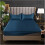 Satin fitted sheet, plain, viscose, elastic band, kingsize, 200x200, 200x220 4
