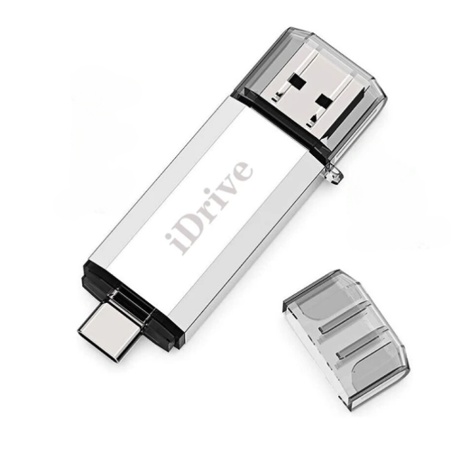 (512GB, silver) USB Type C Flash Drive 3 in 1 OTG USB 3.0