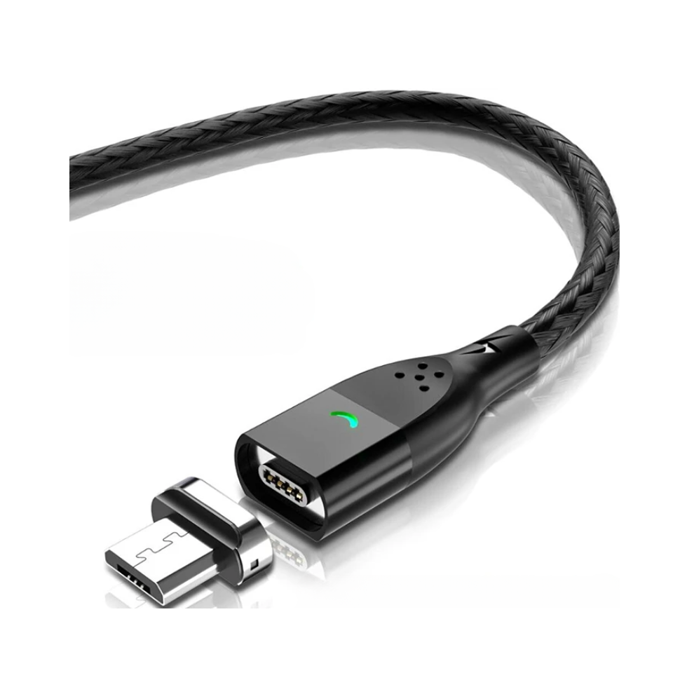 (Micro Cable, 1M(3.3Ft)) Magnetic Cable 3A Usb Magnetic Phone Charger Data Cord Usb Type C Cable Magnet Fast Charging Cable Micro Usb Charge Wir Black 9455118964811