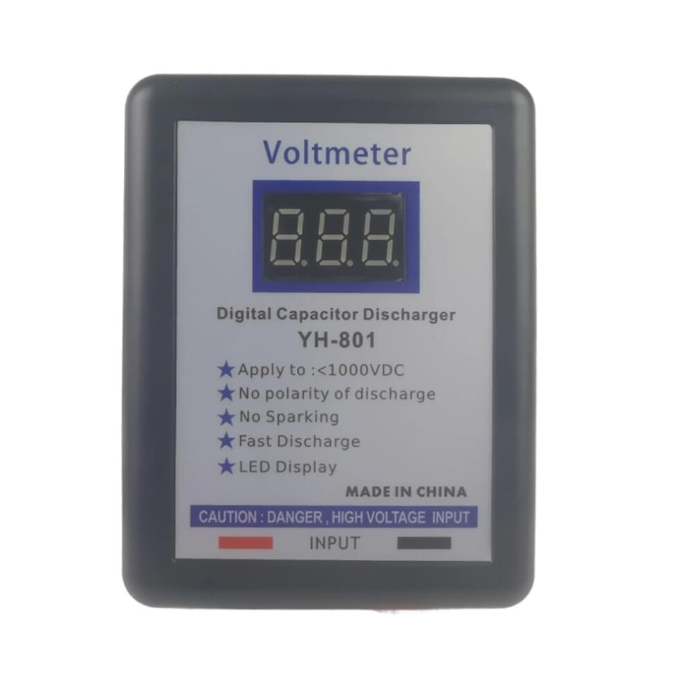 800V Digital Capacitor Voltage Tester Fast Discharge High Voltage Discharge Tool Electronics Repair Display Maintenance A 6276012003849