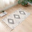 Boho Runner Boho Kitchen Rug Bathroom Farmhouse Runner Tufted Moroccan Cotton (Grey, 60x130cm) 5