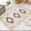 Boho Runner Boho Kitchen Rug Bathroom Farmhouse Runner Tufted Moroccan Cotton (Grey, 60x130cm) 1
