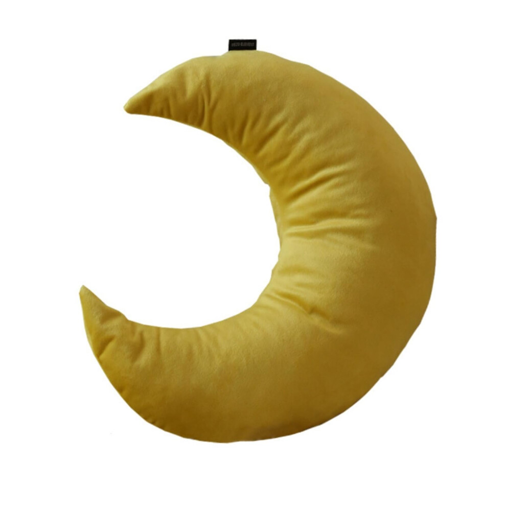 Moon Cushion 36x34cm Cuddly Cushion for 's Room Soft Fluffy Decorative