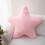 Star Plush Cushion, Soft Fluffy Star Shape for   , Pink 18 cm 1