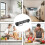 Knife holder Wall knife holder with hooks for kitchen utensils 3