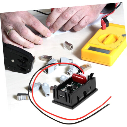 Digital wire voltage meter With red display For electrical applications 1