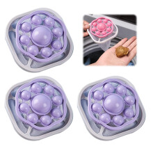 Filter Bag Washing Machine Hair Remover, 3 Pieces Pet Hair Remover Washing Machine, Dog Hair Cat Hair Remover (Purple)