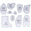 10pcs sewing memory bear pattern, acrylic quilt template ruler set  sewing memory bear pattern for beginners 5